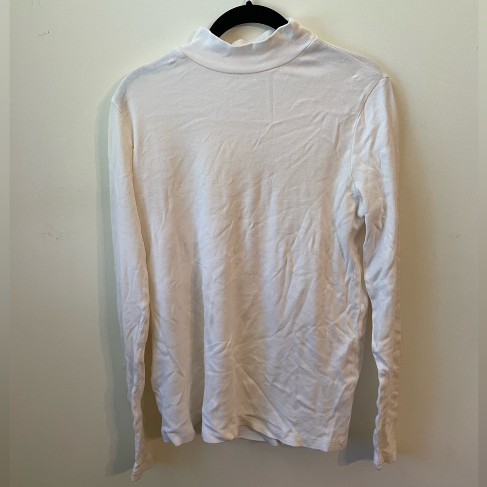 White Stag Cream Turtleneck Top